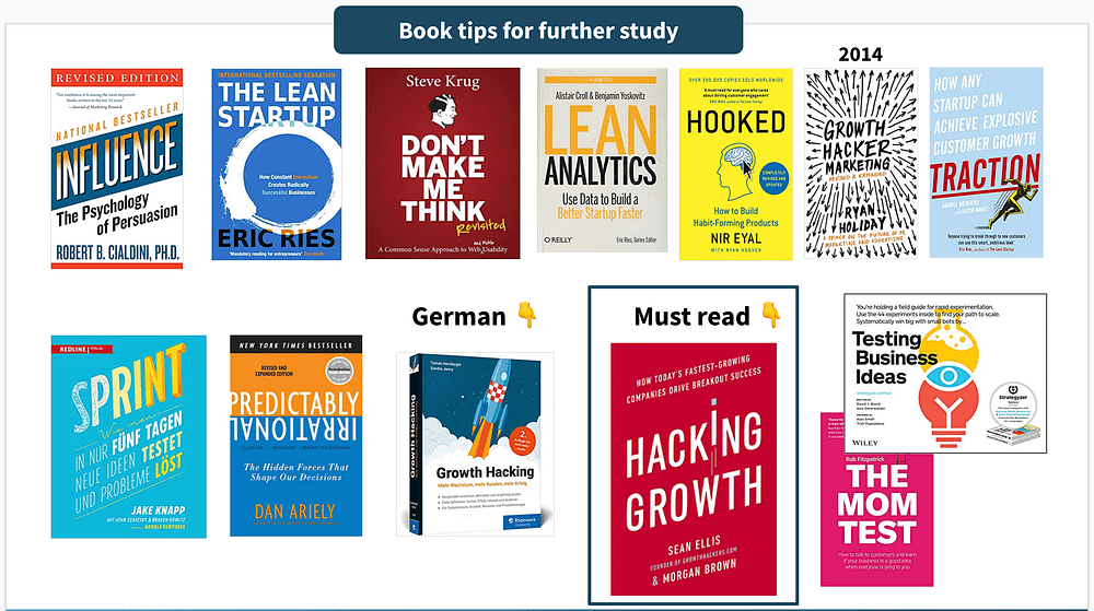 Growth hacking book tips deeper study by Hello Growth